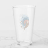 Buffelkop met indiaans adres glas (Achterkant)