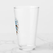 Buffelkop met indiaans adres glas (Links)