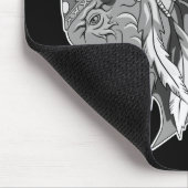 Buffelkop met indiaans adres muismat (Hoek)