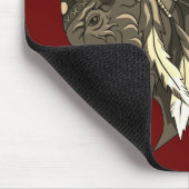 Buffelkop met indiaans adres muismat (Hoek)