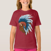 Buffelkop met indiaans adres t-shirt (Voorkant)