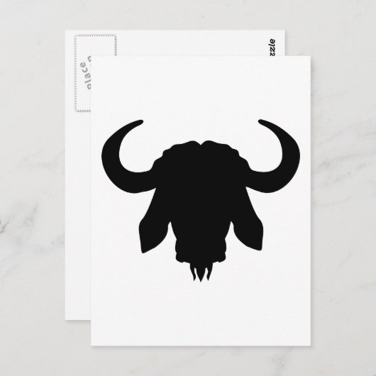 Buffelkophorens Briefkaart (Voorkant / Achterkant)