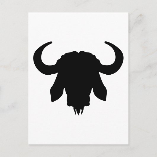 Buffelkophorens Briefkaart (Voorkant)