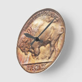 Buffelnikkel  muntstukken voor het verzamelen van  ronde klok (Hoek)