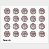 Buffelnikkel Ronde Sticker (Vel)