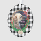 Buffelo Aangepaste dosis foto Acrylversiering Ornament (voorkant)