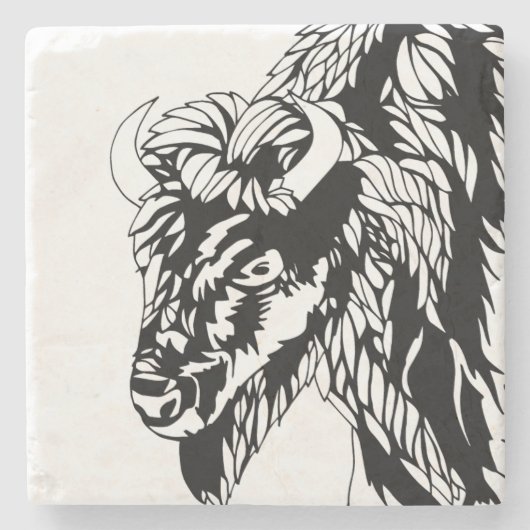 BuffelOnderzetter Stenen Onderzetter (Voorkant)