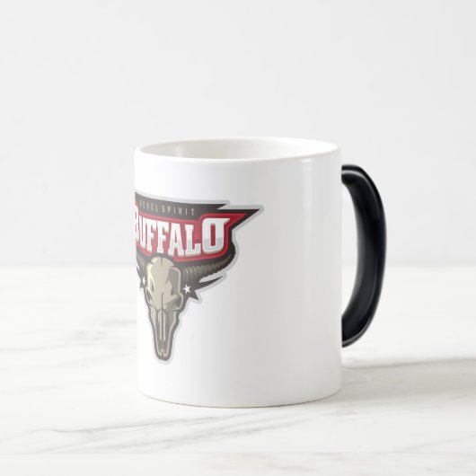 buffelopstand magische mok (Voorkant rechts)