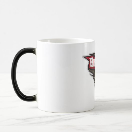 buffelopstand magische mok (Links)