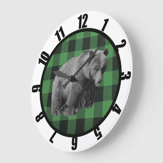 Buffelplaat Beer Man Groot klok (Hoek)