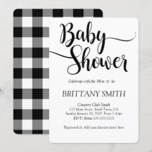 Buffelplaat eenvoudig Baby shower