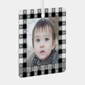 Buffelplaat met sterren Aangepaste naam en foto Metalen Ornament (Voorkant Rechts)