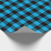 Buffelplaat voor zwarte en blauwe landen cadeaupapier (Hoek)