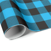 Buffelplaat voor zwarte en blauwe landen cadeaupapier (Rol Hoek)