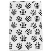 Buffelpoetschilderafdrukken op wit medium cadeauzakje (Voorkant)