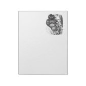  buffelretrospectie van het biondier notitieblok (Linkerzijde)