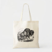 buffelretrospectie van het biondier tote bag (Voorkant)