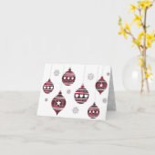 Buffelroodgevouwen Wenskaart Kaart (Gele Bloem)