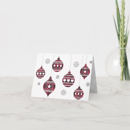 Buffelroodgevouwen Wenskaart Kaart (Voorkant)