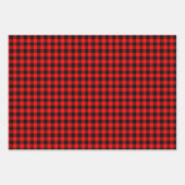 Buffelroodroze rode roze inpakpapier vel (Voorkant 2)