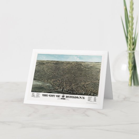Buffels, NY Panoramische Kaart - 1880 (Voorkant)