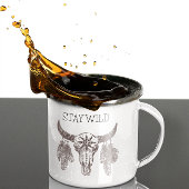 Buffelschedel Dreamcathers met veren Koffiemok