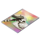 Buffelschedel op Waterverf achtergrond Notitieboek (Linkerzijde)