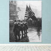 Buffelsoldaten 367e Zuid-Amerikaans Canvas Afdruk (Insitu (Houten vloer))