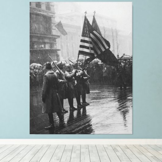 Buffelsoldaten 367e Zuid-Amerikaans Canvas Afdruk (Insitu (Houten vloer))