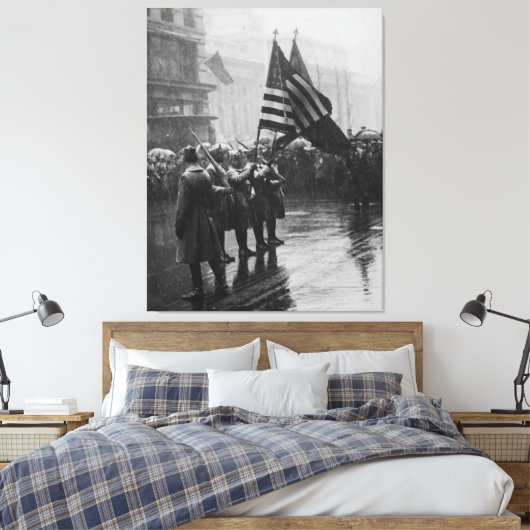 Buffelsoldaten 367e Zuid-Amerikaans Canvas Afdruk (Insitu (Slaapkamer))
