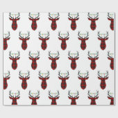 Buffelstaartdeerpapier met gebundelde kersttas cadeaupapier (Vlak)