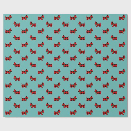 Buffelstinktschildpad met kersttschilfers cadeaupapier (Vlak)