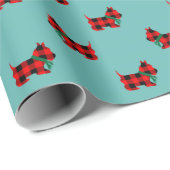 Buffelstinktschildpad met kersttschilfers cadeaupapier (Rol Hoek)