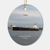 Buffelversiering Keramisch Ornament (Links)