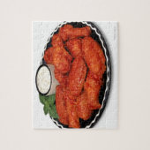 Buffelvleugels met blauwe kaas legpuzzel (Verticaal)