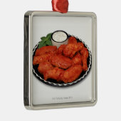 Buffelvleugels met blauwe kaas metalen ornament (Rechts)