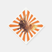 Buffelvleugels met Oranje Starburst Servet (Hoek)