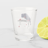 Buffelvormige Football over de tafelschotel Shot Glas (Achterkant)