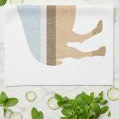 Buffelwater op een vlakte theedoek (Gevouwen)