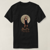 Buffer de Vampire Slayer Buffy Foto met Moon Tan T-shirt (Design voorkant)