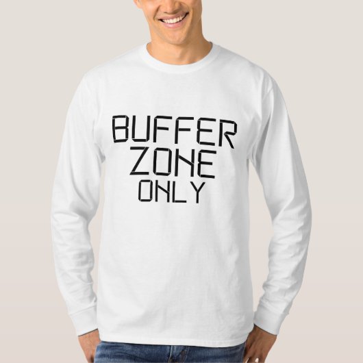 Buffer Zone Only Minimalistische T-shirt met lange (Voorkant)
