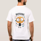 Bufferende Grappige Gele Alien Karakter Cadeau T-shirt (Achterkant)