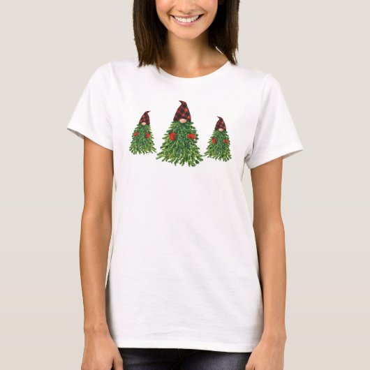 Bufferfeestdag met kerstboomkoorts t-shirt (Voorkant)