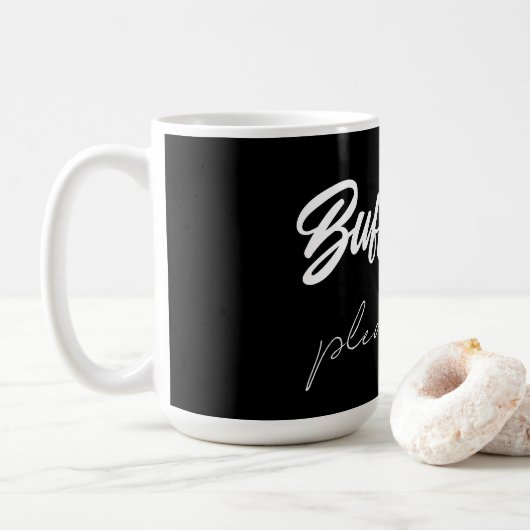 Buffering....even geduld aub koffiemok (Met donut)