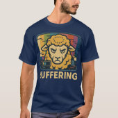 Buffering Sheep Glitch Art T-shirt (Voorkant)