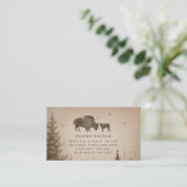 Bufferkaart voor Baby shower met luier Raffle Informatiekaartje (Staand voorkant)