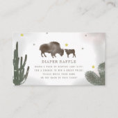 Bufferkaart voor Baby shower met luier Raffle Informatiekaartje (Voorkant)