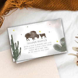 Bufferkaart voor Baby shower met luier Raffle Informatiekaartje