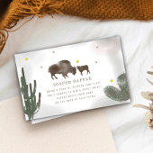 Bufferkaart voor Baby shower met luier Raffle Informatiekaartje