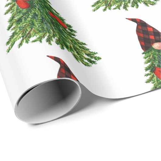 Bufferkoortsfeestdag met kerstbomen cadeaupapier (Rol Hoek)